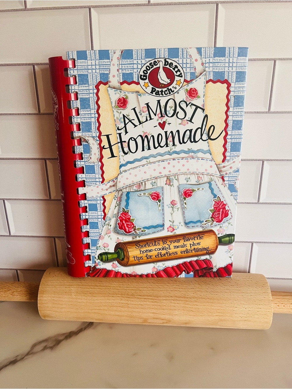 Gooseberry Patch Almost Homemade Cookbook - Red and Blue